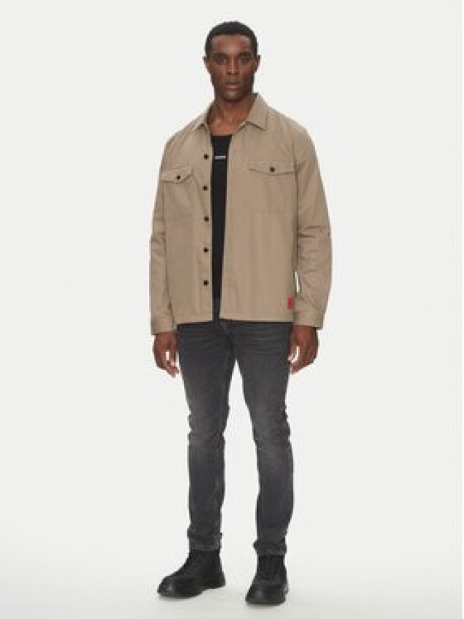 HUGO Kurtka jeansowa Enalu 50468744 Brązowy Oversize