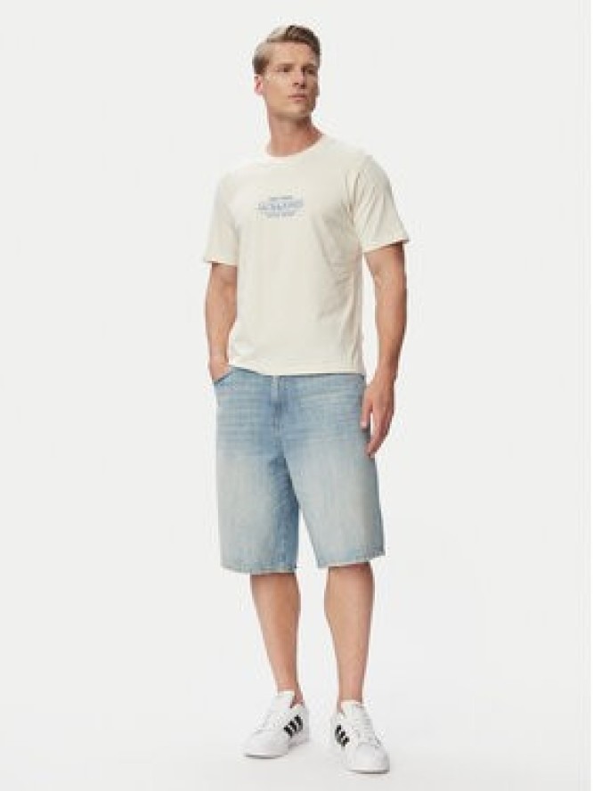 Jack & Jones T-Shirt Cassis 12295049 Kremowy Regular Fit
