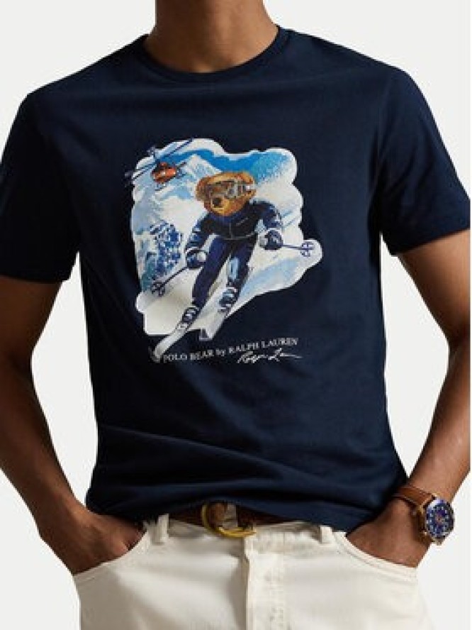 Polo Ralph Lauren T-Shirt 710P07343002 Granatowy Regular Fit