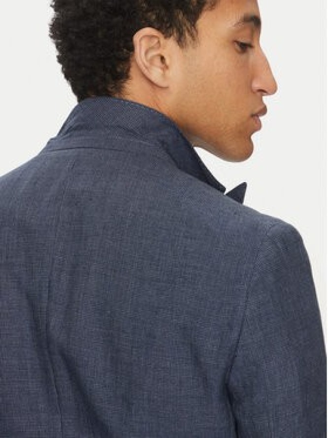 BOSS Garnitur C-Huge-Peak-252 50540764 Granatowy Slim Fit