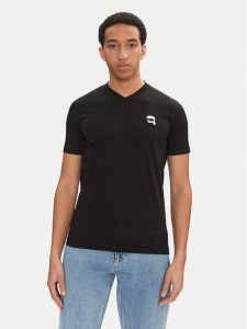KARL LAGERFELD T-Shirt 755021 552224 Czarny Regular Fit