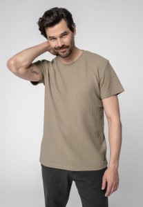 T-shirt w kolorze beżowym TM-SAMUEL