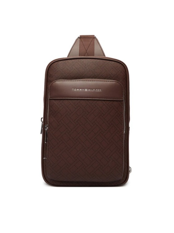 Tommy Hilfiger Saszetka Th Flag Monogram Sling Pack AM0AM14140 Brązowy