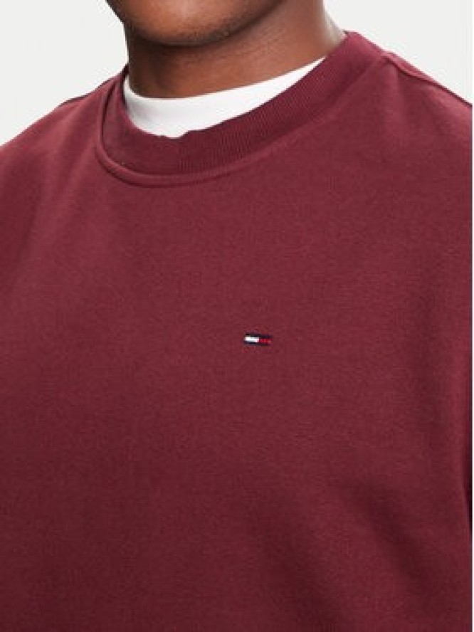 Tommy Jeans Bluza DM0DM20741 Bordowy Regular Fit