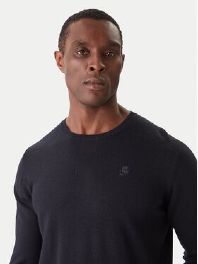 KARL LAGERFELD Sweter 655000 554399 Granatowy Slim Fit
