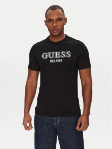 Guess T-Shirt M5GI07 I3Z14 Czarny Classic Fit