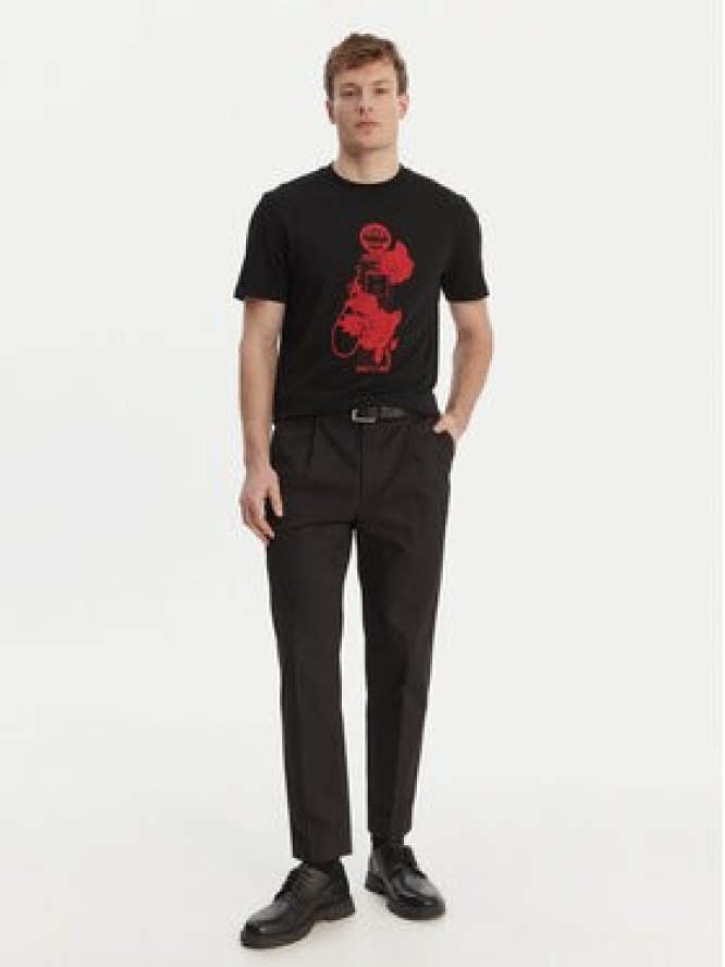 HUGO T-Shirt Dikerd 50564024 Czarny Relaxed Fit