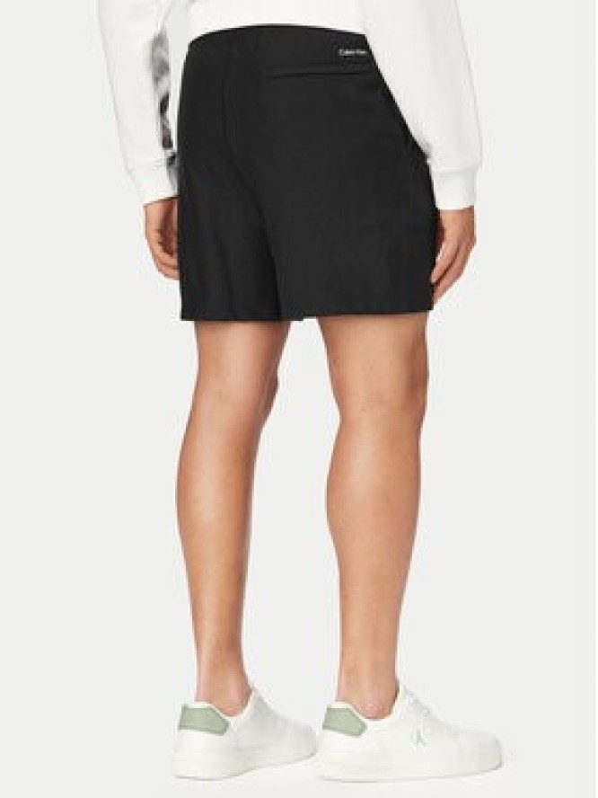 Calvin Klein Jeans Szorty sportowe Terry LV04RF275G Czarny Regular Fit