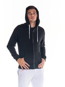 Męskie bluzy z kapturem Basic Heavy Basic zapinane na zamek