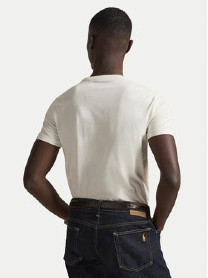 Polo Ralph Lauren T-Shirt 710671438524 Écru Slim Fit