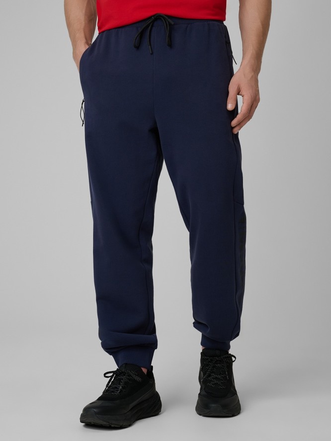 4F Spodnie dresowe joggery męskie - granatowe XXL