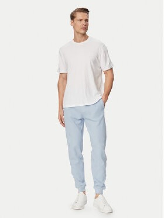 BOSS Spodnie dresowe Structure 50540577 Niebieski jasny Regular Fit