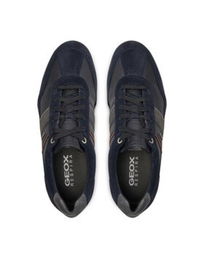 Geox Sneakersy U Wells C U52T5C 022ME CF47J Granatowy