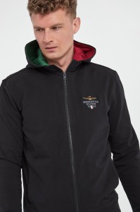 Bluza męska z odpinanym kapturem AERONAUTICA MILITARE
