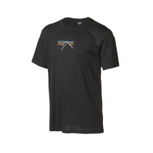 Ivanhoe t-shirt UW Ceasar Sunset for men - 100% extra fine merino wool - Black