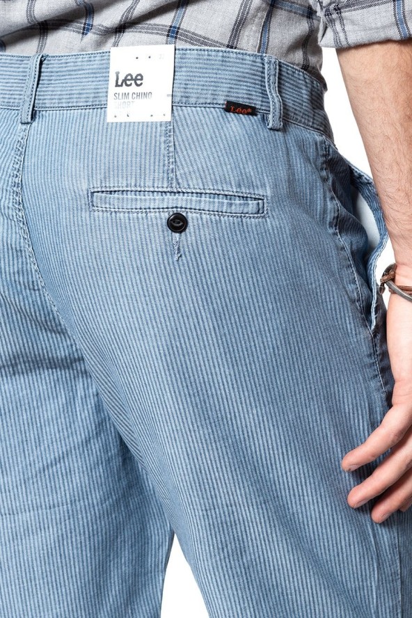 SPODENKI LEE SLIM CHINO SHORT WASHED STRIPE L73HKREV 112120594