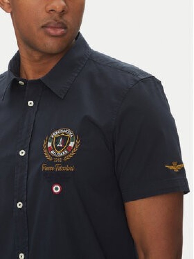Aeronautica Militare Koszula 251CA1285CT3288 Granatowy Regular Fit