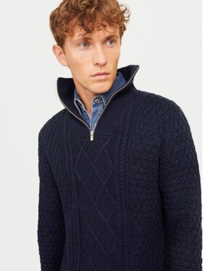 Jack & Jones Sweter Blunorth 12261780 Granatowy Regular Fit