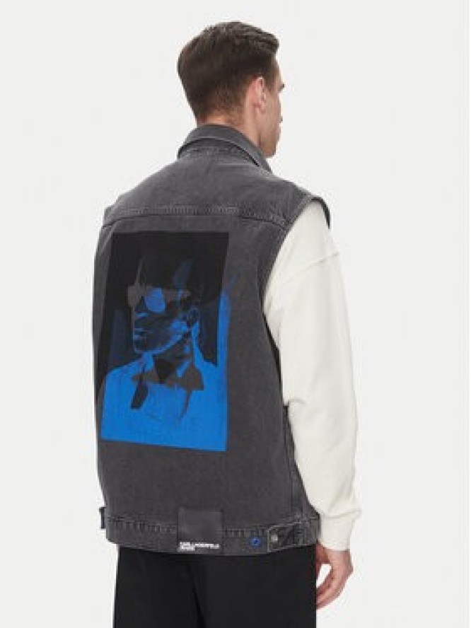 Karl Lagerfeld Jeans Kamizelka A2M14017 Szary Regular Fit