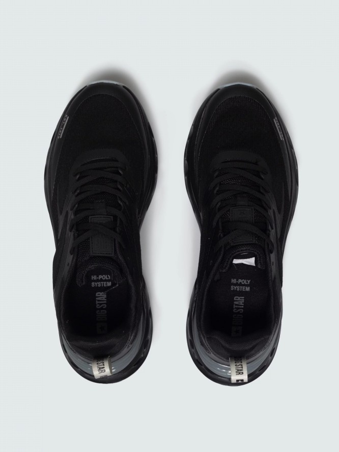 sneakersy męskie czarne rr174022 906