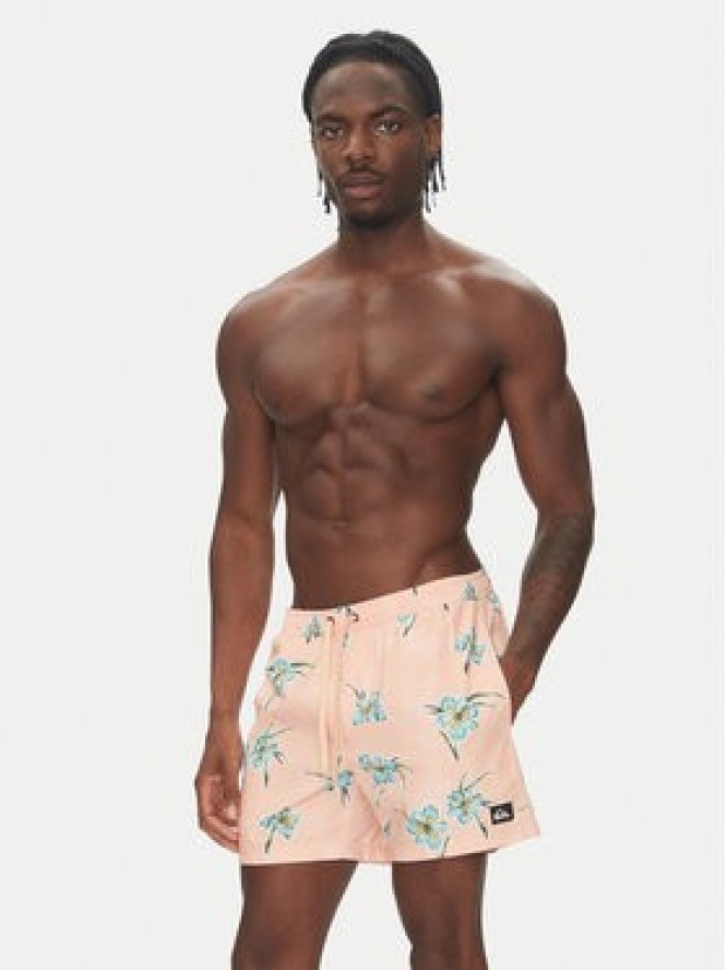 Quiksilver Szorty kąpielowe Everyday Straight Volley 15 EQYJV04121 Pomarańczowy Regular Fit