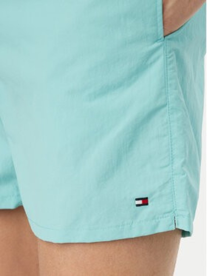 Tommy Hilfiger Szorty kąpielowe UM0UM03749 Turkusowy Regular Fit