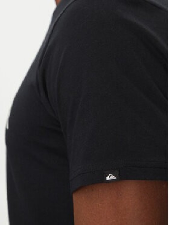 Quiksilver T-Shirt EQYZT08064 Czarny Regular Fit