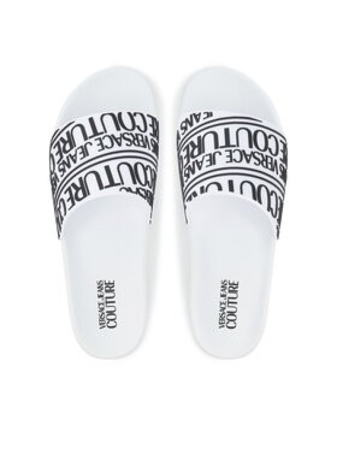 Versace Jeans Couture Klapki 79YA3SQ1 71352 003 Biały