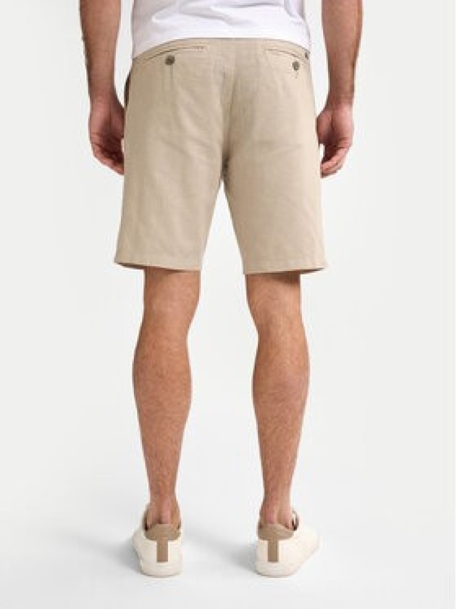 Petrol Industries Szorty materiałowe M-1050-SHO538 Beżowy Slim Fit