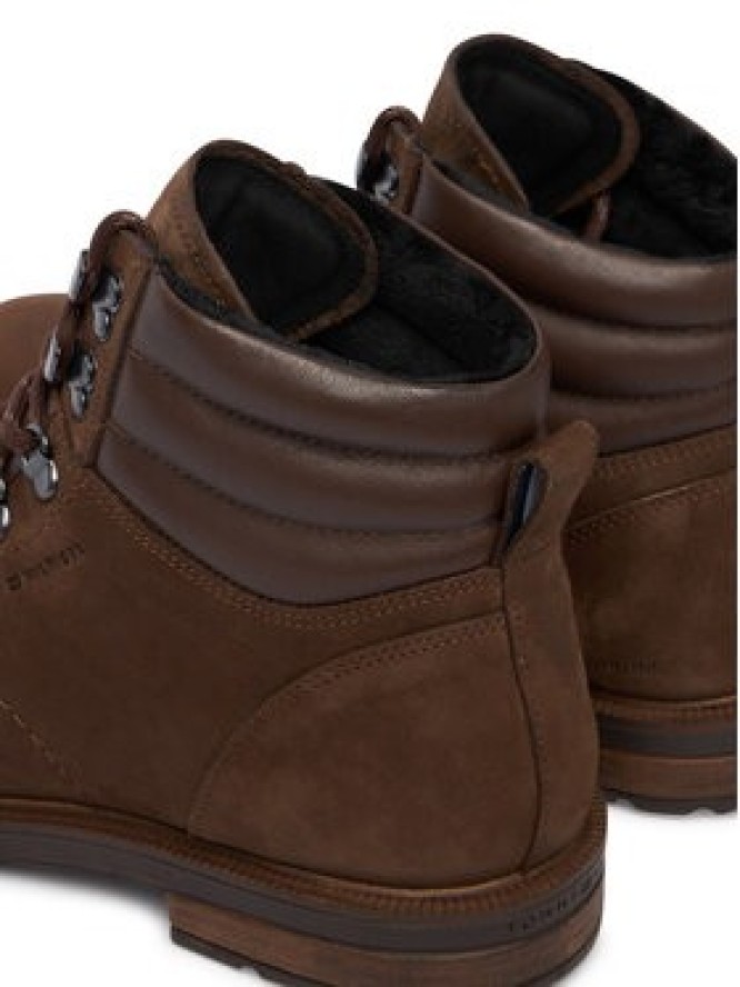 Tommy Hilfiger Trzewiki Cleated Hilfiger Wrm Hook Boot FM0FM05699 Brązowy