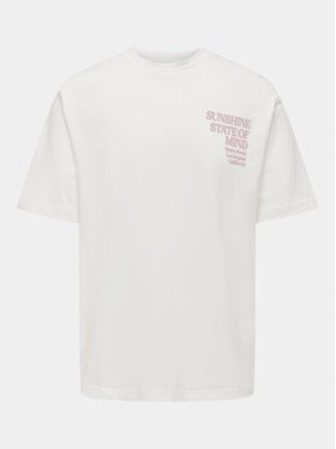 Only & Sons T-Shirt Kenny 22028736 Biały Relaxed Fit