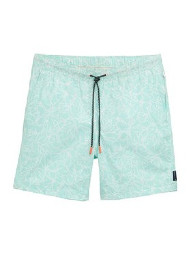 Tom Tailor Szorty kąpielowe 1045070 Zielony Regular Fit