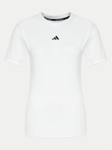 adidas Koszulka techniczna Techfit Compression JE6699 Biały Slim Fit