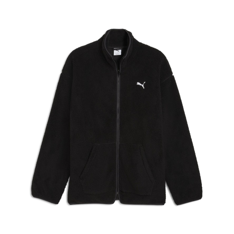 Męska rozpinana bluza typu sherpa Essentials Elevated na zimę o luźnym kroju