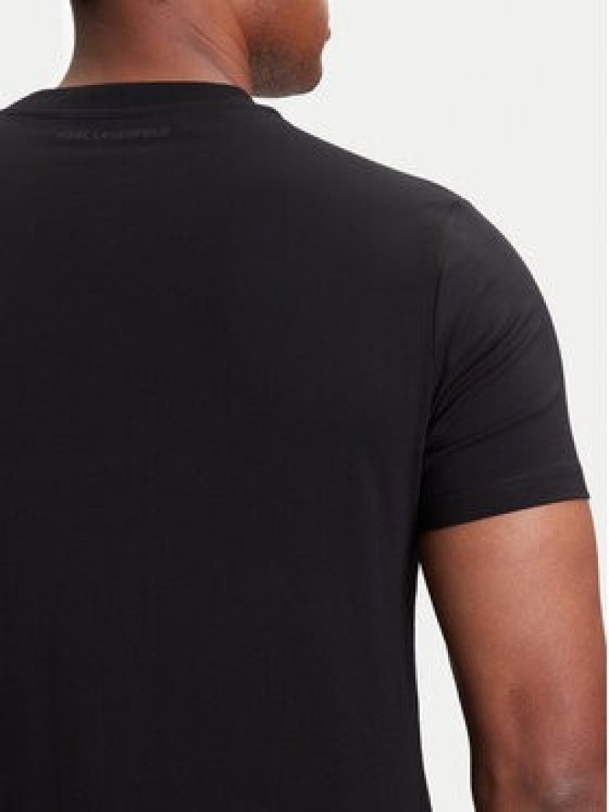 KARL LAGERFELD T-Shirt 755071 553250 Czarny Regular Fit