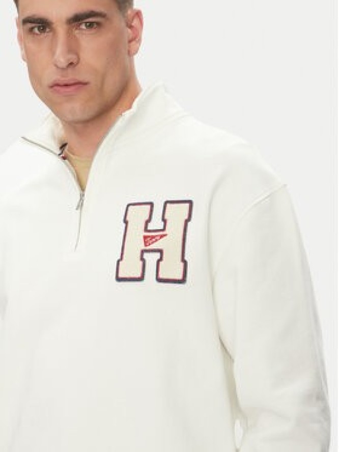 Tommy Jeans Bluza Towel Patch DM0DM21263 Écru Regular Fit