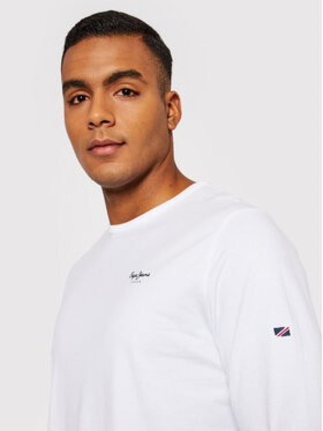 Pepe Jeans Longsleeve Original Basic 2 Long N PM508211 Biały Slim Fit
