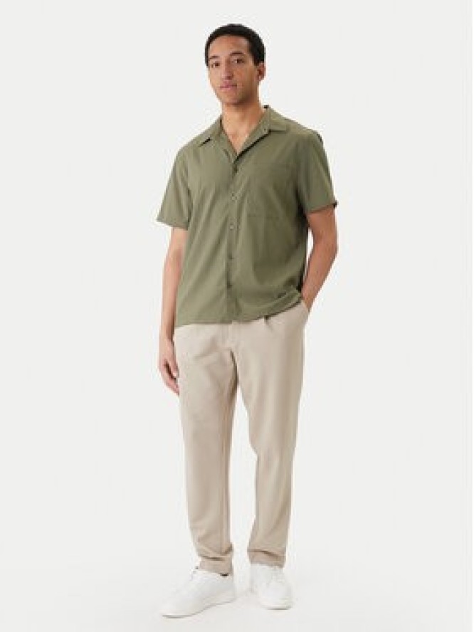 Calvin Klein Spodnie materiałowe LV04LF607G Beżowy Tapered Fit