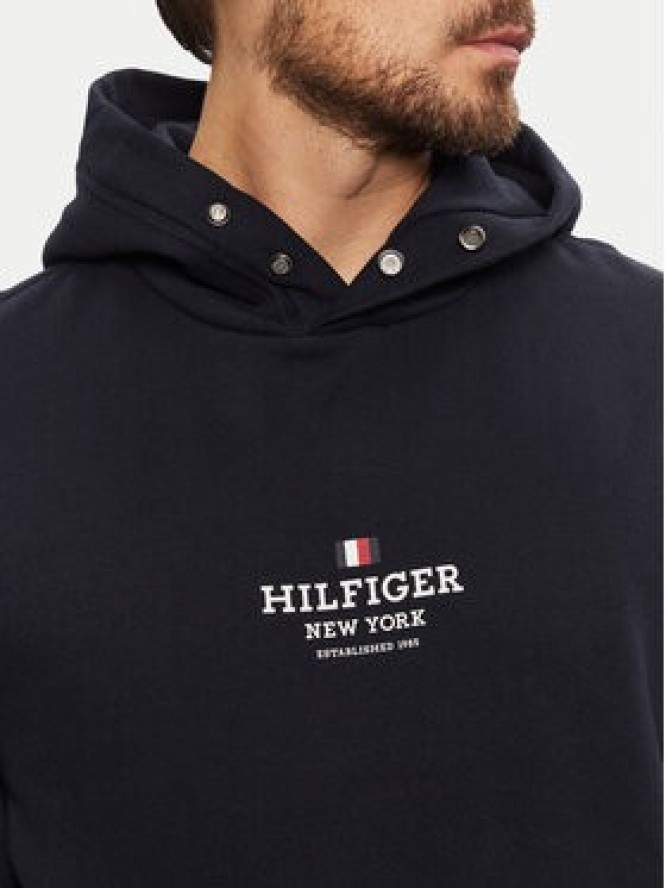 Tommy Hilfiger Bluza MW0MW39050 Granatowy Regular Fit