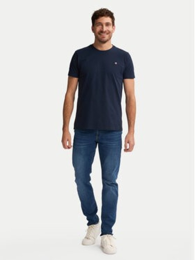 Petrol Industries T-Shirt M-ROS-TSR002 Granatowy Regular Fit