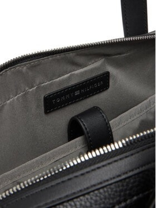 Tommy Hilfiger Torba na laptopa Th Central Slim Computer Bag AM0AM13484 Czarny