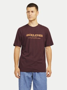 Jack & Jones T-Shirt Alvis 12256803 Czerwony Standard Fit
