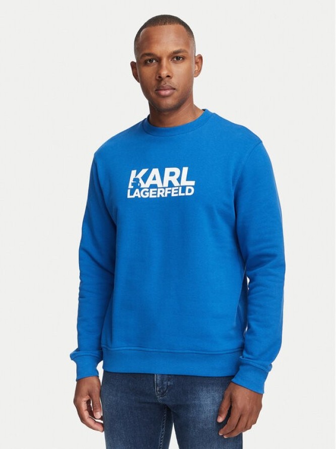 KARL LAGERFELD Bluza 705780 561917 Niebieski Regular Fit