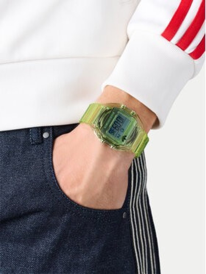 adidas Zegarek AO Street Digital Two Crystal AOST25538 Zielony
