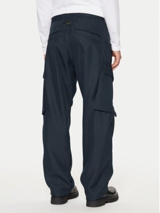 G-Star Raw Spodnie materiałowe R-3N D25224 862 Granatowy Straight Fit