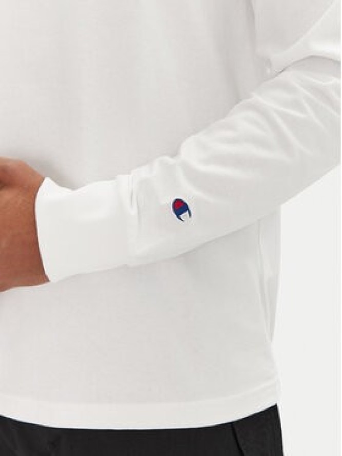 Champion Longsleeve 221164 Biały Loose Fit