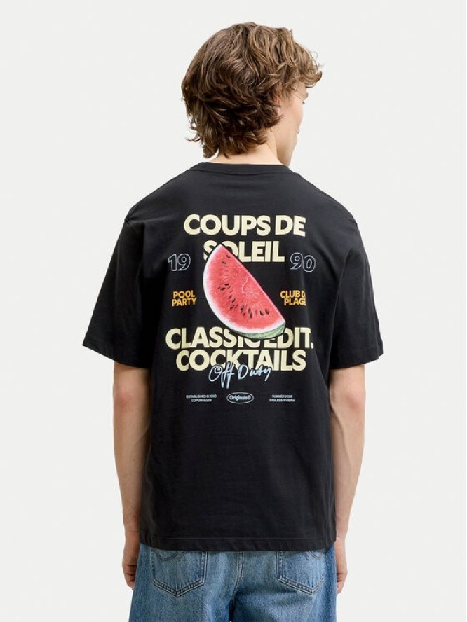Jack & Jones T-Shirt Riviera 12295202 Czarny Regular Fit