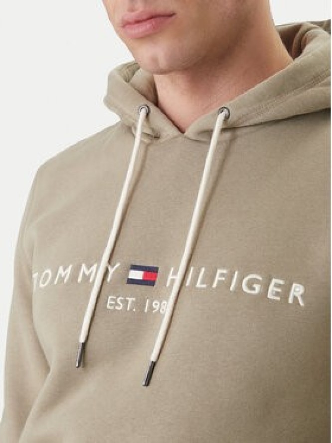 Tommy Hilfiger Bluza Logo MW0MW11599 Beżowy Regular Fit