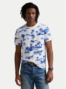 Polo Ralph Lauren T-Shirt 710963814001 Niebieski Custom Slim Fit