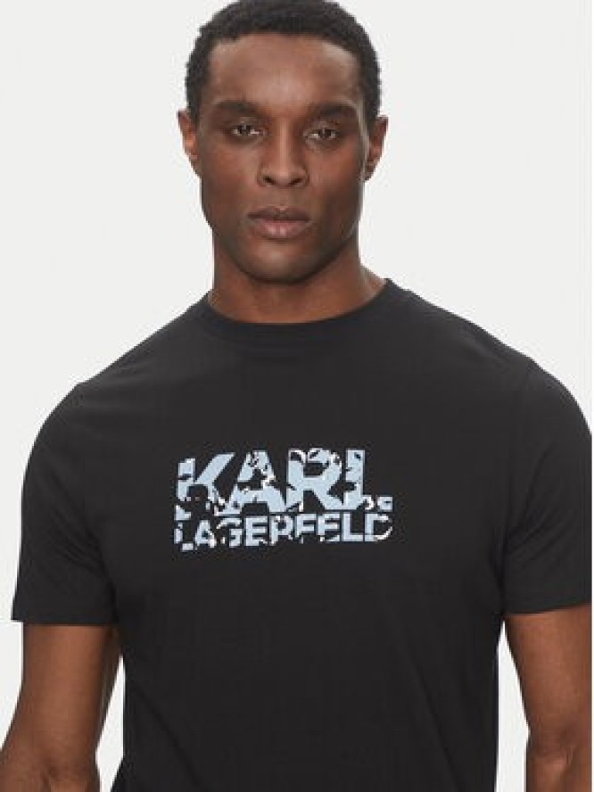 KARL LAGERFELD T-Shirt 755042 552224 Czarny Regular Fit